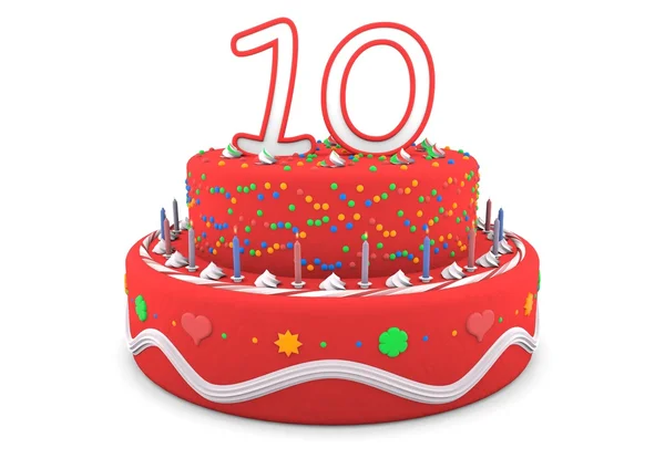 Najlepsze życzenia urodzinowe ciasto — Zdjęcie stockowe