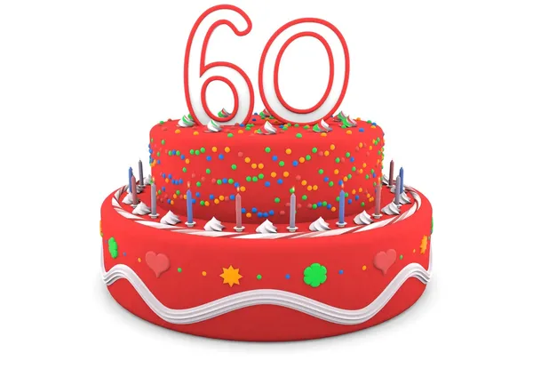 Najlepsze życzenia urodzinowe ciasto — Zdjęcie stockowe