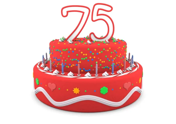 Buona torta di compleanno — Foto Stock