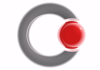 ring with red ball