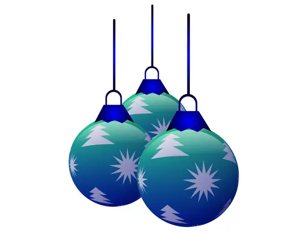 Kerstballen — Stockvector