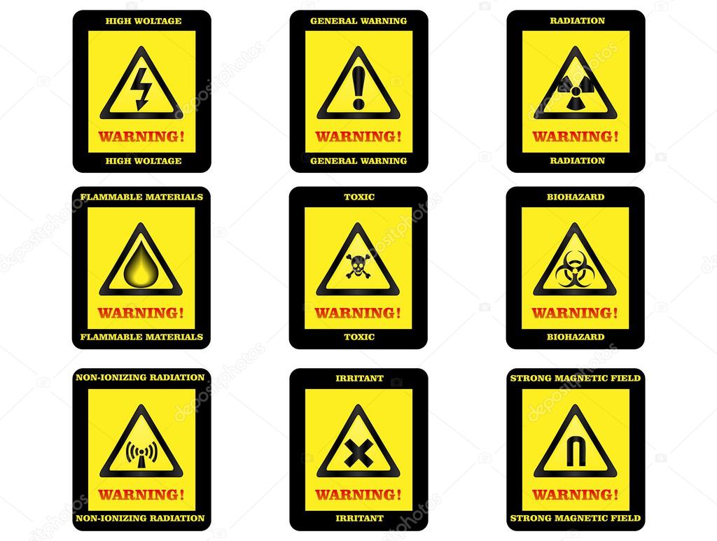 Warning Hazard Signs