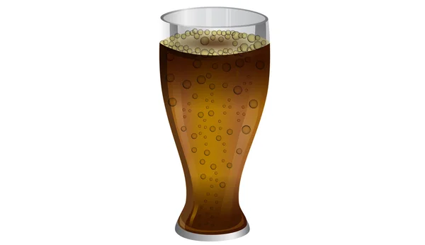 Sklo na pivo — Stockový vektor
