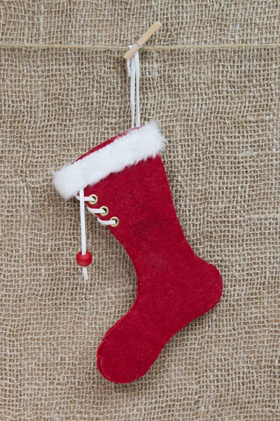 Handmade Santa boot — Stock Photo, Image