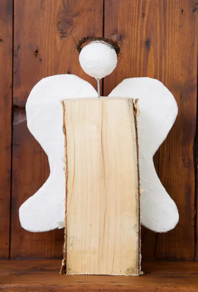 Anjo de glória de madeira para o Natal — Fotografia de Stock