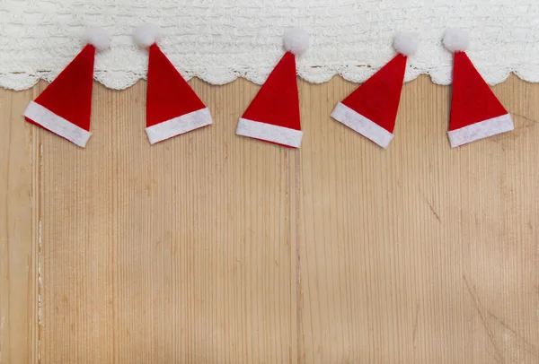 Sombreros rojos de Navidad — Foto de Stock