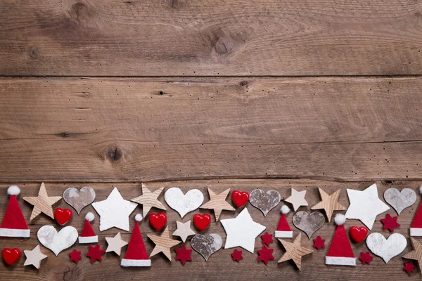 Jul hjärta och stjärnor dekoration — Stockfoto