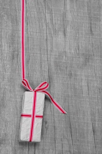 Giftbox with ribbon for Christmas — Stock Photo, Image