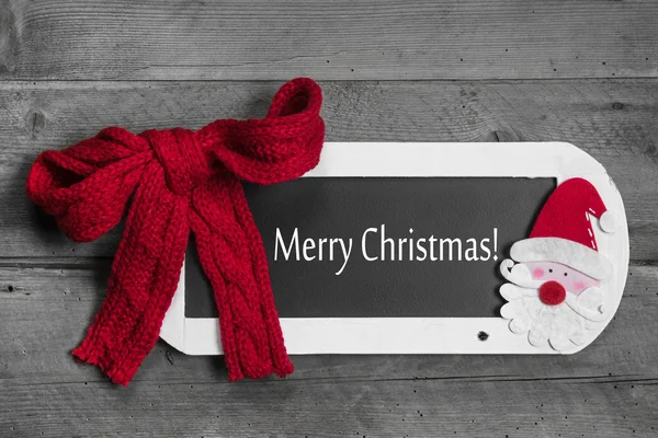 Christmas gratulationskort i rött — Stockfoto