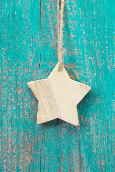 El oyma bir Noel dekorasyonu için Star — Stok fotoğraf