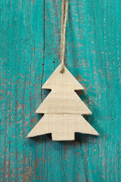 Wooden christmas tree — Stockfoto