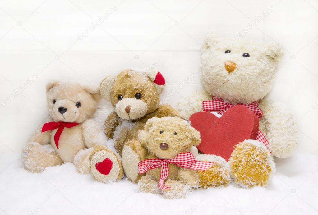 teddy bear family
