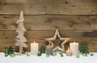 Ahşap Noel süslemesi