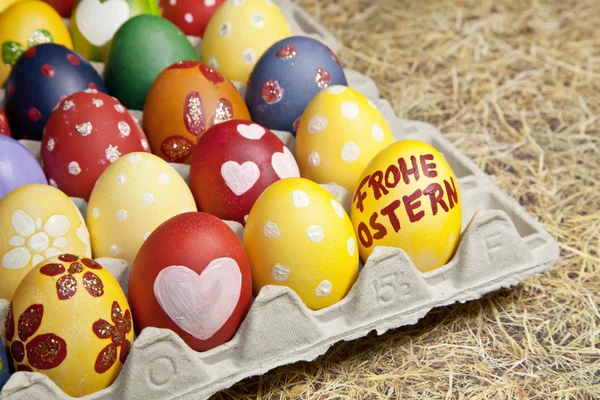 Veselá velikonoční vajíčka — Stock fotografie