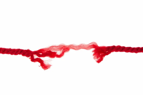 Red thread broken — Stock Photo, Image