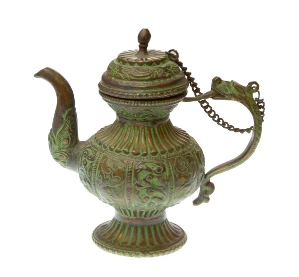 Antique coffee pot or teapot — Stock Photo, Image