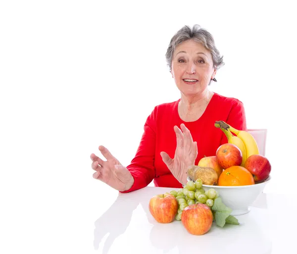 Nonna dieta sana — Foto Stock