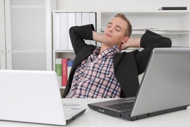 Relaxed man clipart