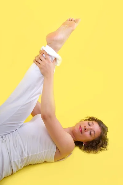 Yoga vrouw — Stockfoto