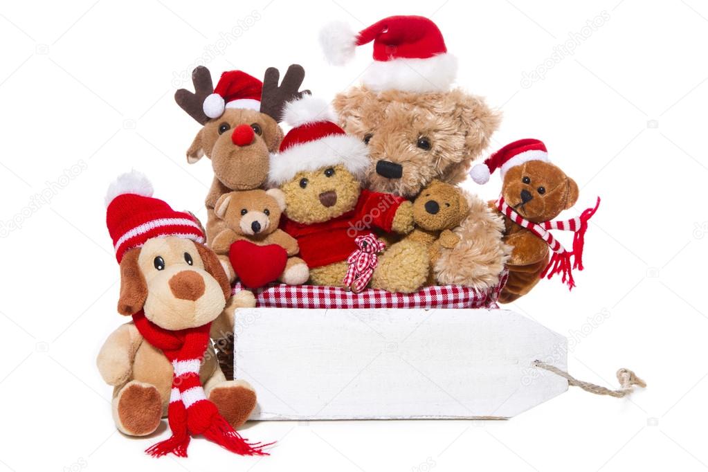 christmas stuffed bears