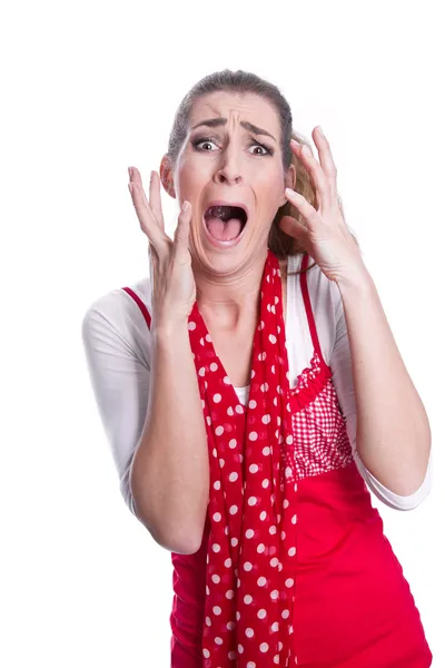 Hysterische vrouw — Stockfoto