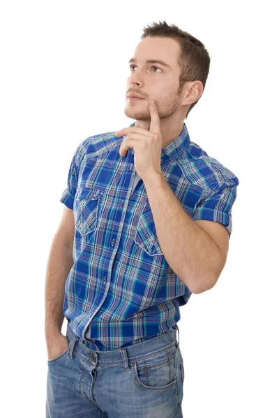 Pensive man thinking — Stock Photo, Image