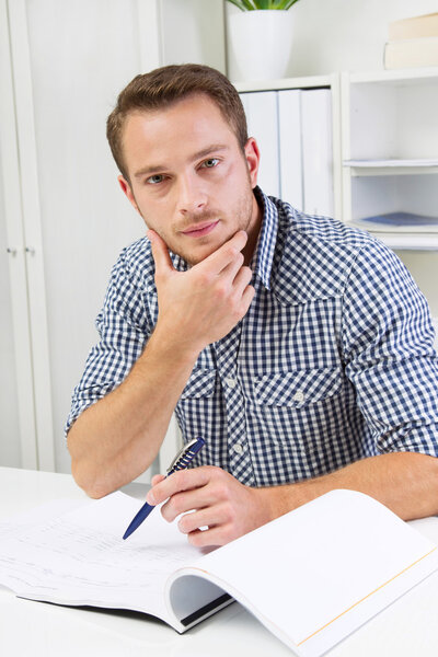 Man sitting in office