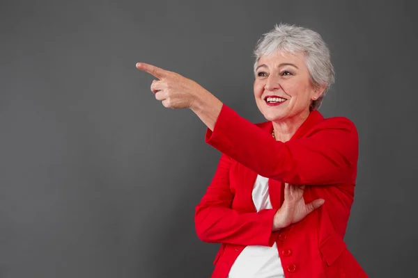 Gelukkig gepensioneerde m/v — Stockfoto