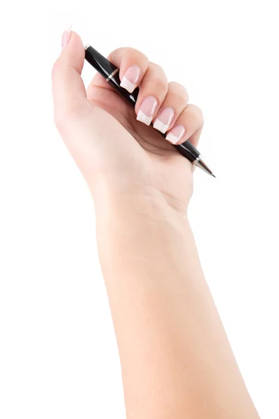 Hand with pen — Stock Photo, Image