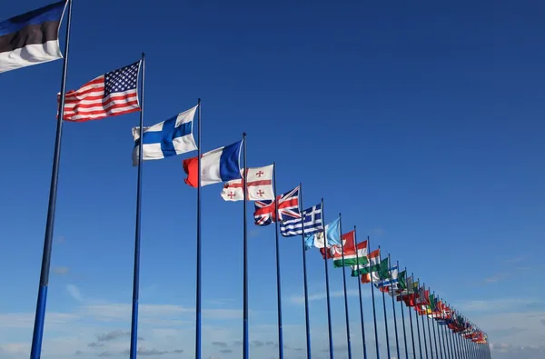 Διεθνείς σημαίες Royalty Free Εικόνες Αρχείου