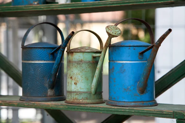 Old watering pots — Stock Photo, Image