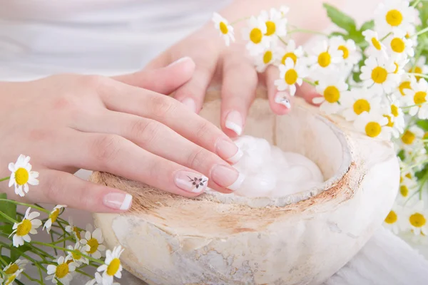 Verzorgde nagels — Stockfoto