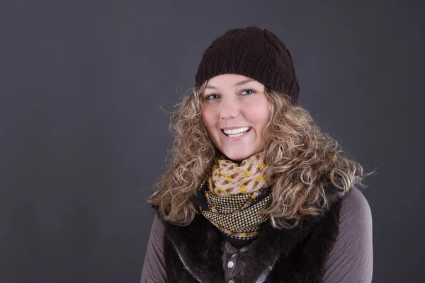 Mujer en ropa de invierno Fotos de stock