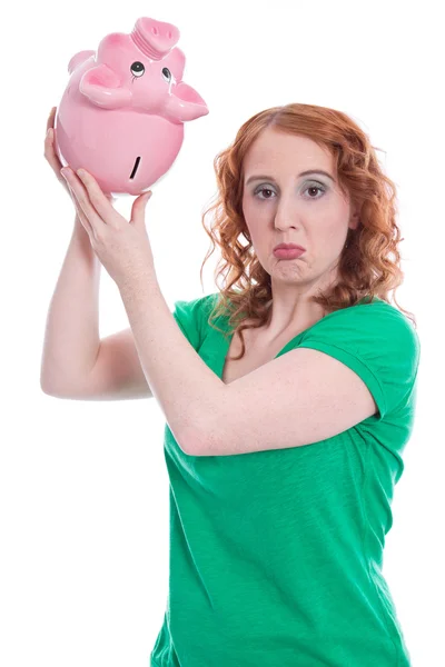 Kobieta ma problemy finansowe — Zdjęcie stockowe