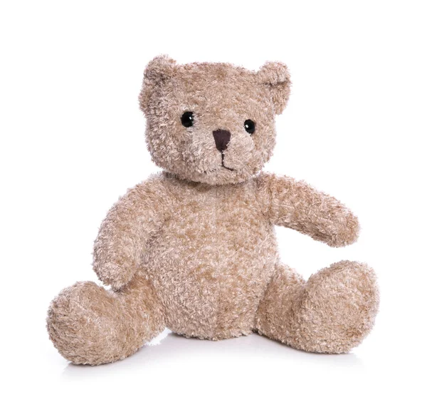 Isolierter alter Teddybär — Stockfoto