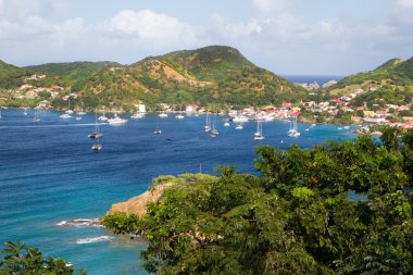 View at the caribbean island Martinique.  clipart