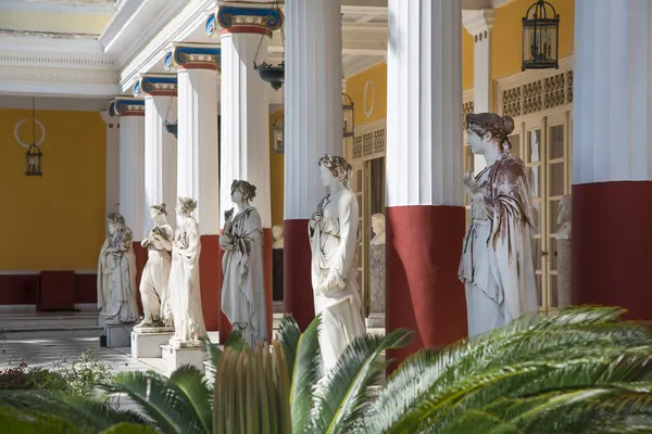 Corfu-Yunanistan'da geziyle: kaleye Avusturya İmparatoriçesi elisabeth II