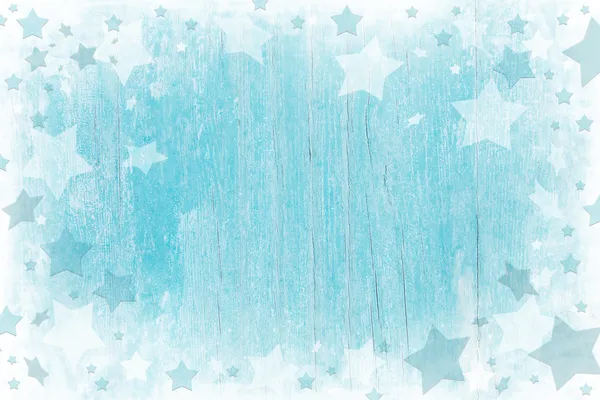 Blue or turquoise wooden christmas background with texture. — Stock Photo, Image