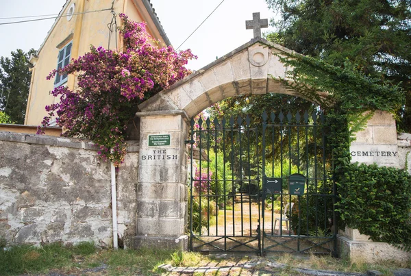 Korfu şehirde gezi: ilginç yer - eski eski briti Telifsiz Stok Imajlar