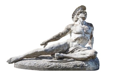 Sculpture of dying Achilles in the Achilleion. Villa Vraila on Corfu clipart