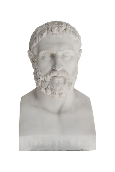 Isolated bust of Periandros (died in 583 before Christ) - replic — Stock Photo, Image