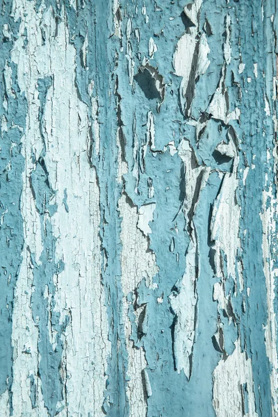 Gamla trä bakgrund med grunge och sprickor i blå färg. — Stockfoto