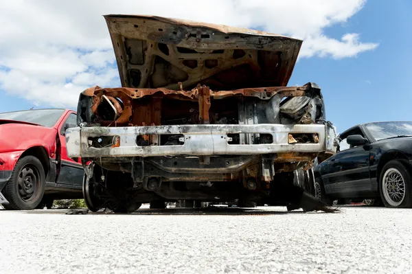 부서진된 자동차 — 스톡 사진