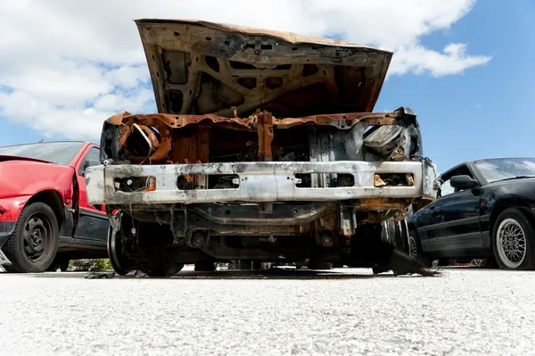 Crashed cars — Stock Photo, Image