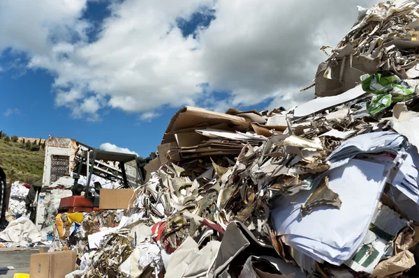 Reciclagem de papel — Fotografia de Stock