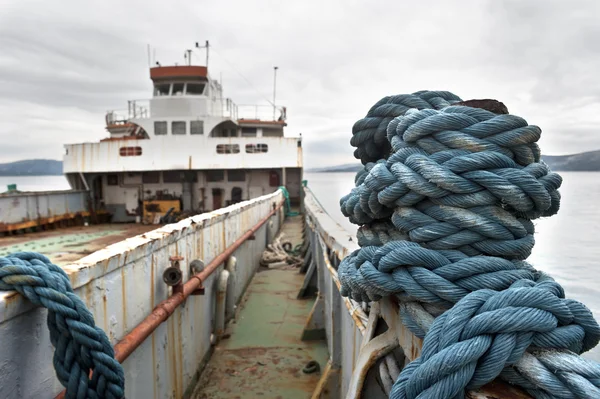 Rusty abandoned ship — Stock Photo, Image