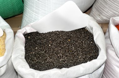 siyah fasulye çuvalı