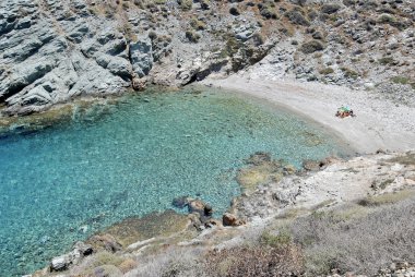 plaj folegandros Adası, Yunanistan