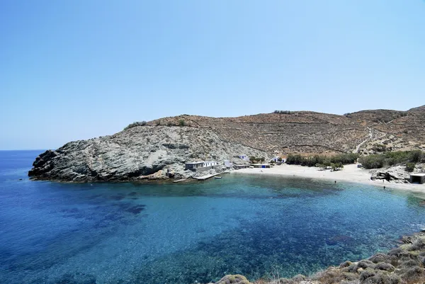 Pláž na ostrově folegandros, Řecko — Stock fotografie