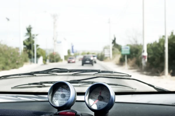 Inside car view — Stock Photo, Image